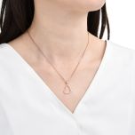 MOISS stříbrný přívěsek SRDCE ROSE