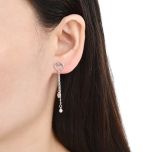 MOISS stříbrné náušnice SRDCE