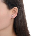 MOISS stříbrné náušnice SRDCE