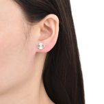 MOISS stříbrné náušnice ČTYŘLÍSTEK