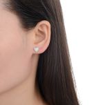 MOISS stříbrné náušnice SRDCE