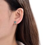 MOISS stříbrné náušnice KVĚTINA