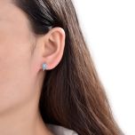 MOISS stříbrné náušnice KVĚTINA