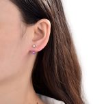 MOISS stříbrné náušnice KVĚTINA