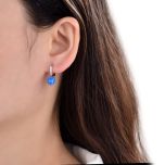 MOISS stříbrné náušnice OPÁL