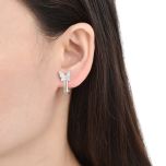 MOISS stříbrné náušnice MOTÝL