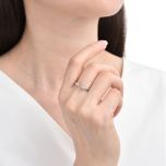 MOISS stříbrný prsten SRDCE