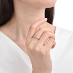 MOISS stříbrný prsten SRDCE