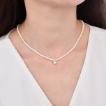 MOISS stříbrný náhrdelník SRDCE