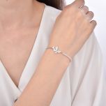 MOISS stříbrný náramek MOTÝL