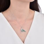 MOISS stříbrný náhrdelník MOTÝL