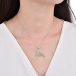 MOISS stříbrný náhrdelník MOTÝL