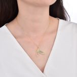 MOISS stříbrný náhrdelník MOTÝL