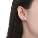 MOISS stříbrné náušnice 4-7mm