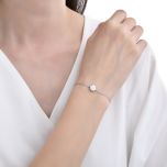 MOISS stříbrný náramek OPÁL