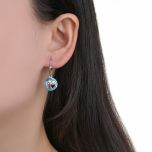 MOISS stříbrné náušnice OPÁL