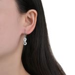 MOISS stříbrné náušnice OPÁL