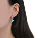 MOISS stříbrné náušnice OPÁL