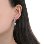 MOISS stříbrné náušnice OPÁL