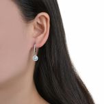 MOISS stříbrné náušnice OPÁL