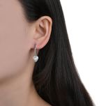 MOISS stříbrné náušnice OPÁL