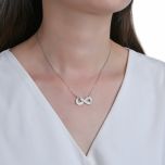 MOISS stříbrný náhrdelník OPÁL