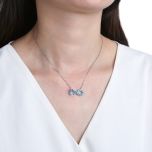 MOISS stříbrný náhrdelník OPÁL