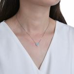 MOISS stříbrný náhrdelník OPÁL