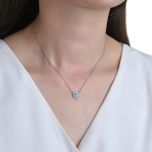 MOISS stříbrný náhrdelník OPÁL