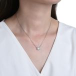 MOISS stříbrný náhrdelník OPÁL