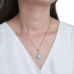 MOISS stříbrný přívěsek OPÁL KAPKA