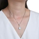 MOISS stříbrný přívěsek OPÁL KAPKA