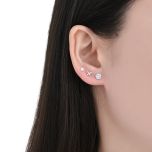 MOISS stříbrné náušnice KVĚTINA