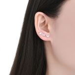 MOISS stříbrné náušnice MOTÝL