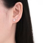 MOISS stříbrné náušnice