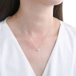 MOISS stříbrný náhrdelník SRDCE GOLD