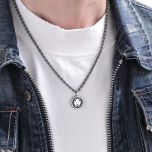 DIVERSE stříbrný přívěsek LEV