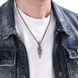 DIVERSE stříbrný přívěsek KOSTLIVCI