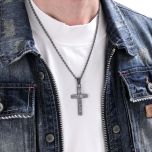 DIVERSE stříbrný přívěsek KŘÍŽ