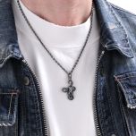 DIVERSE stříbrný přívěsek DAVY JONES