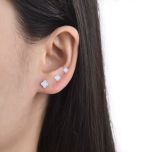 MOISS stříbrné náušnice 3-5mm