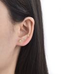 MOISS stříbrné náušnice GOLD