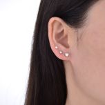 MOISS stříbrné náušnice SRDCE