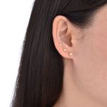 MOISS stříbrné náušnice GOLD