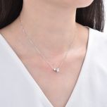 MOISS stříbrný náhrdelník KOSTKA