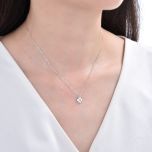 MOISS stříbrný náhrdelník ČTYŘLÍSTEK