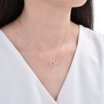 MOISS stříbrný náhrdelník KVĚTINA