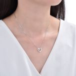 MOISS stříbrný náhrdelník SRDCE