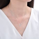 MOISS stříbrný náhrdelník KVĚTINA