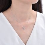 MOISS stříbrný náhrdelník KVĚTINA